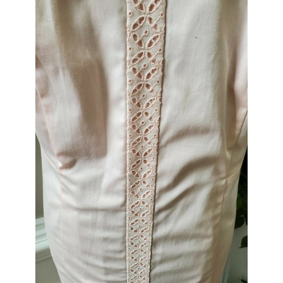 Bloomingdale's Basler Women's Pink Round Neck Short Sleeve Knee Length Dress - Picture 3 of 12